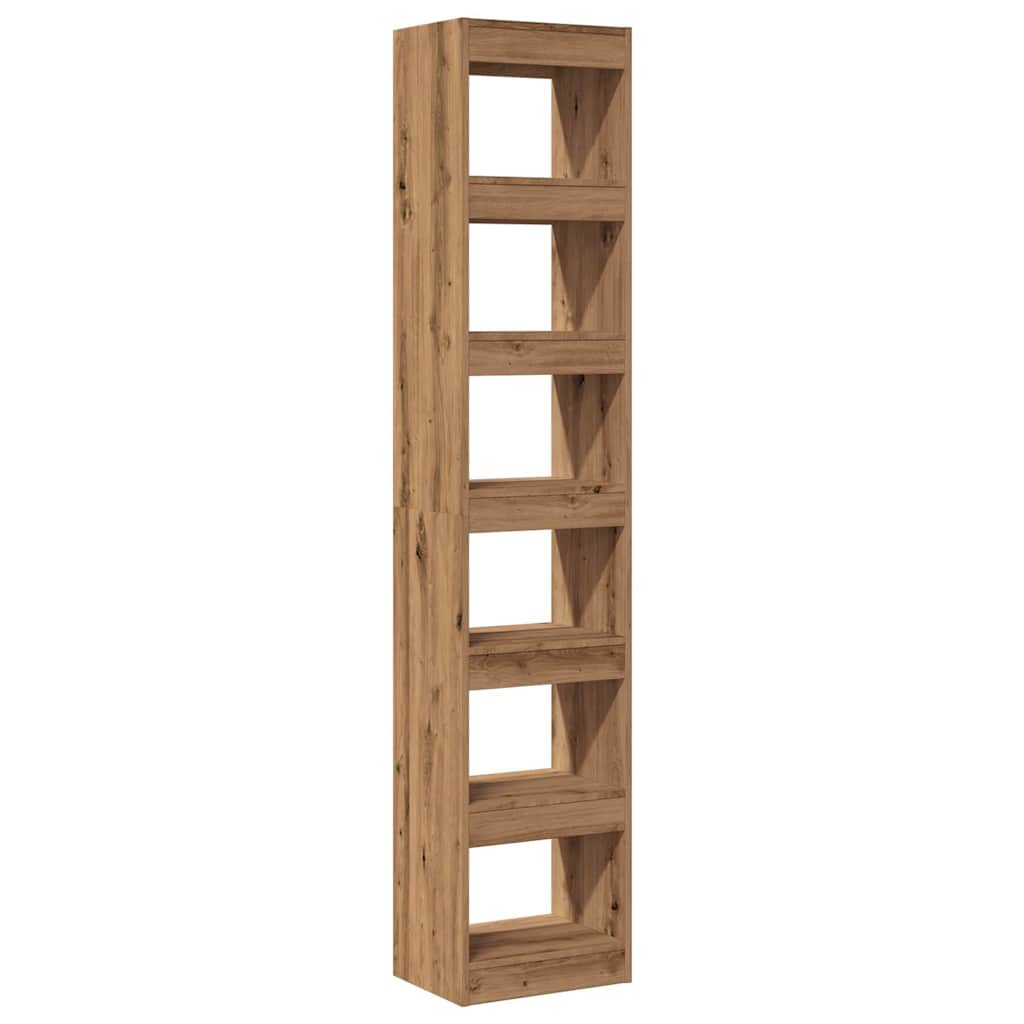 Bookshelf/Room Divider Artisan Oak 40x30x198 cm