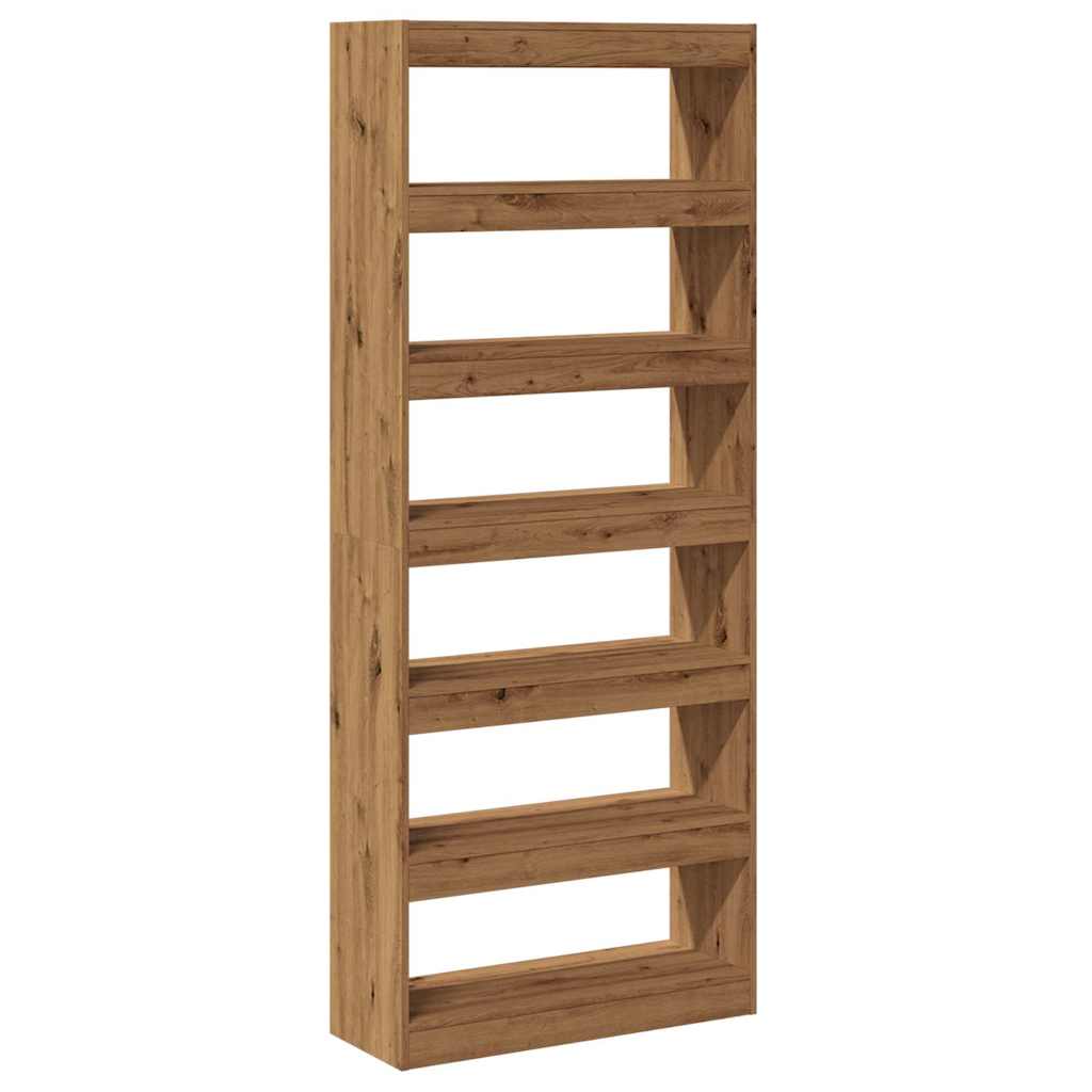 Bookshelf/Room Divider Artisan Oak 80x30x198 cm