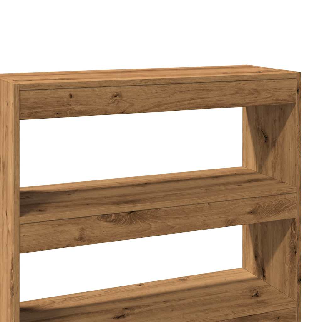 Bookshelf/Room Divider Artisan Oak 80x30x198 cm