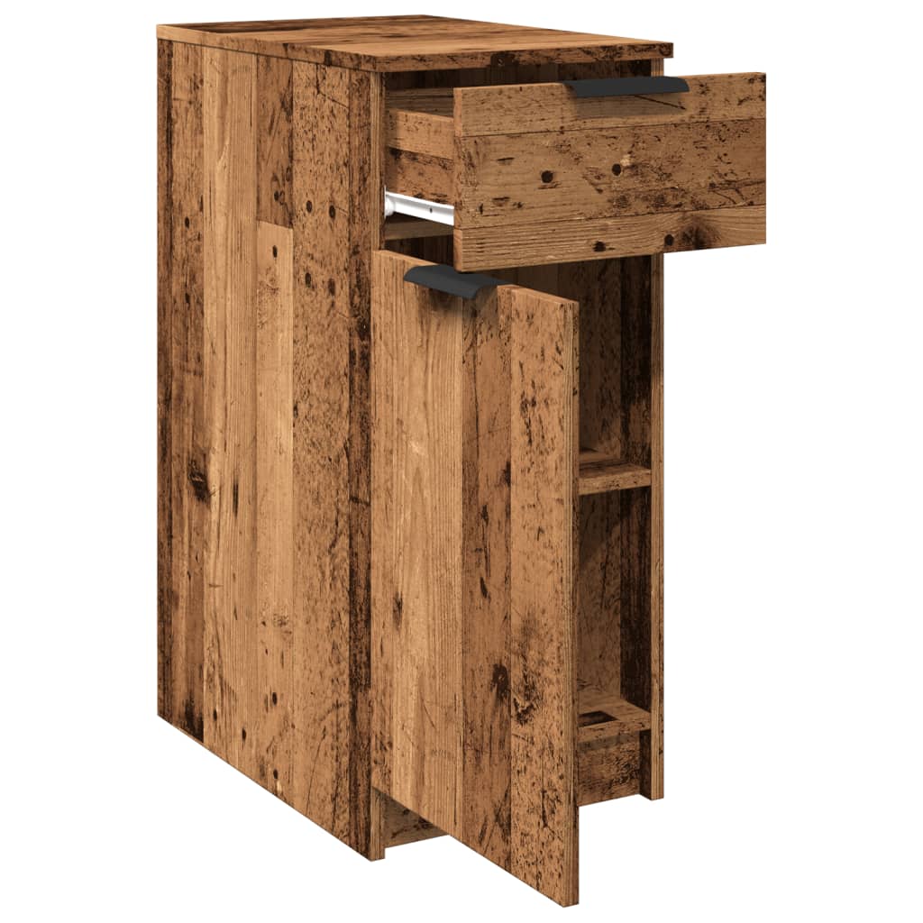 Büroschrank Altholz-Optik 33x50x75 cm Holzwerkstoff