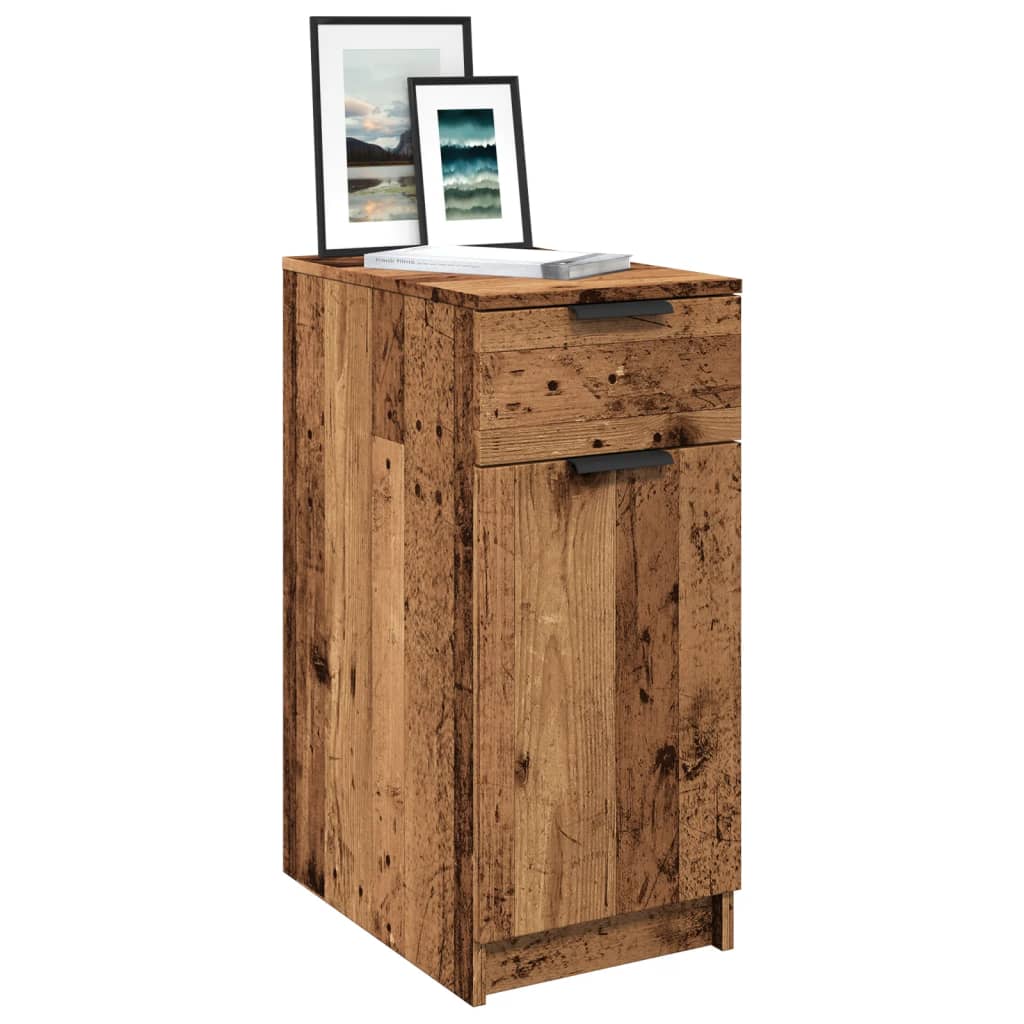 Büroschrank Altholz-Optik 33x50x75 cm Holzwerkstoff