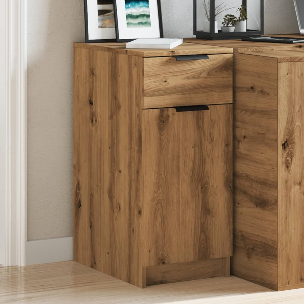 Office Cabinet Artisan Oak 33x50x75 cm Wood Material