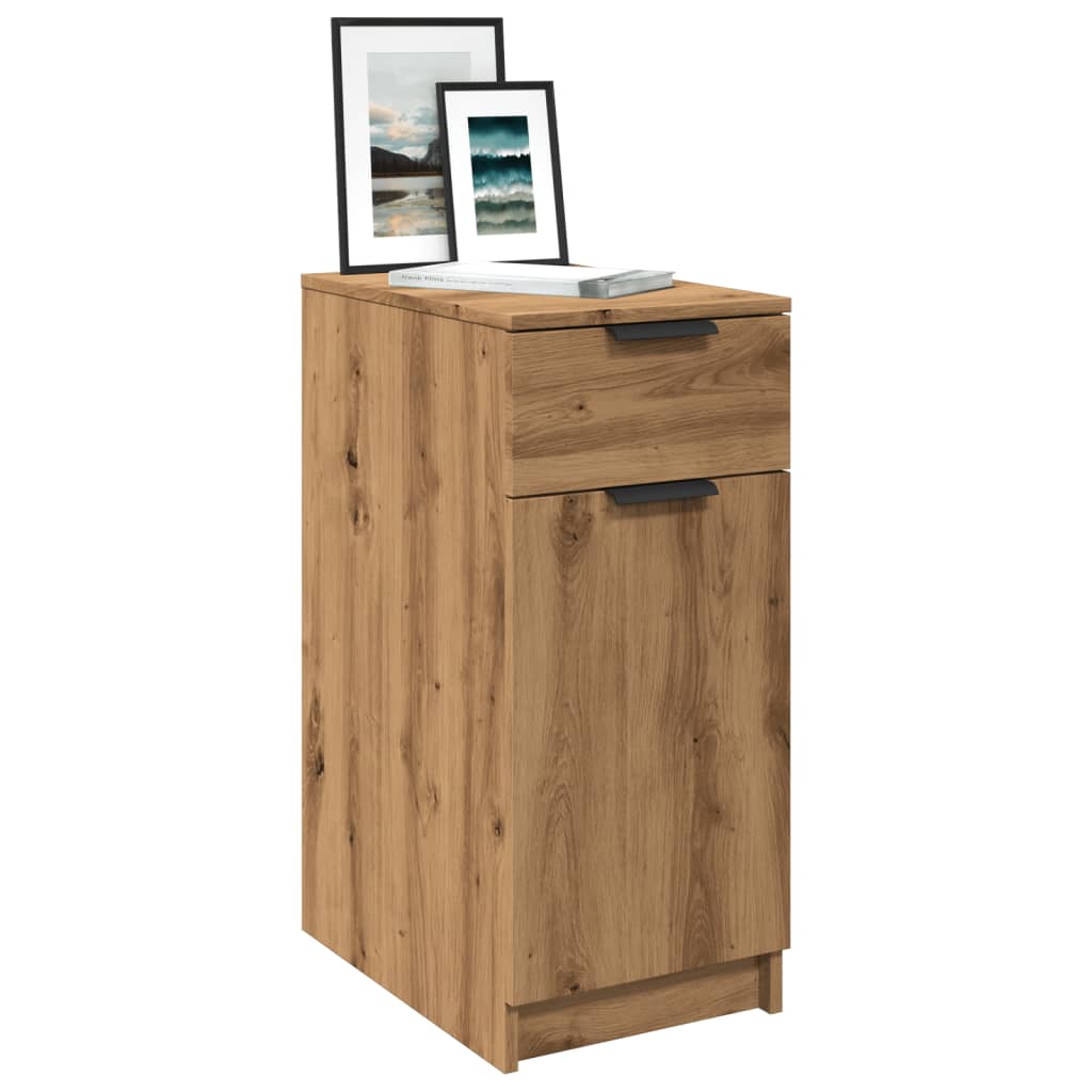 Office Cabinet Artisan Oak 33x50x75 cm Wood Material