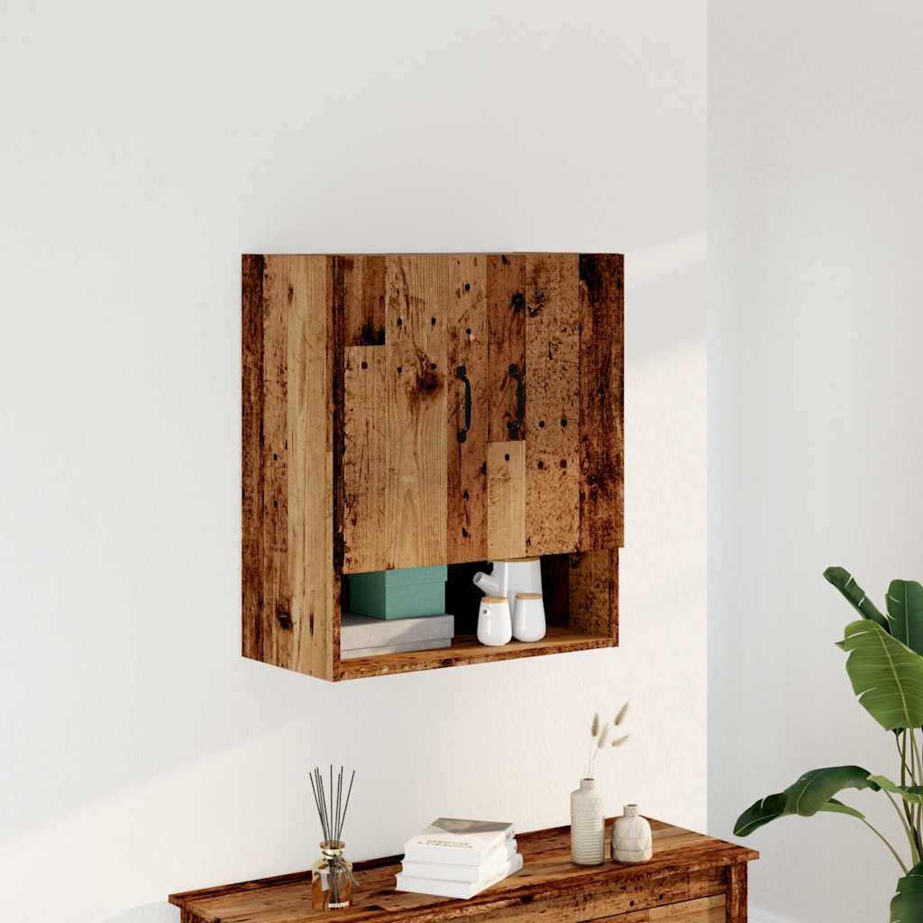 Wall cabinet old wood look 60x31x70 cm wood material