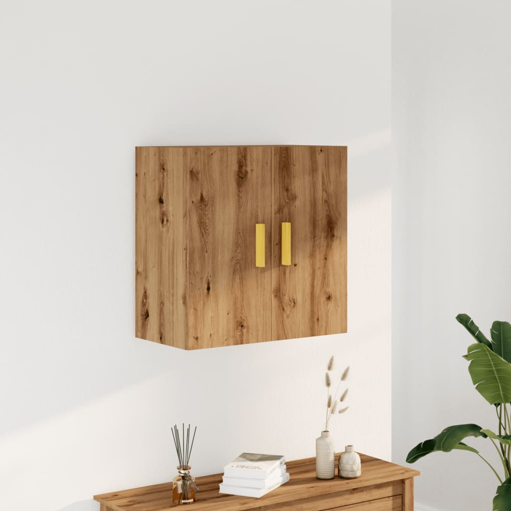 Wall Cabinet Artisan Oak 60x31x60 cm Wood Material