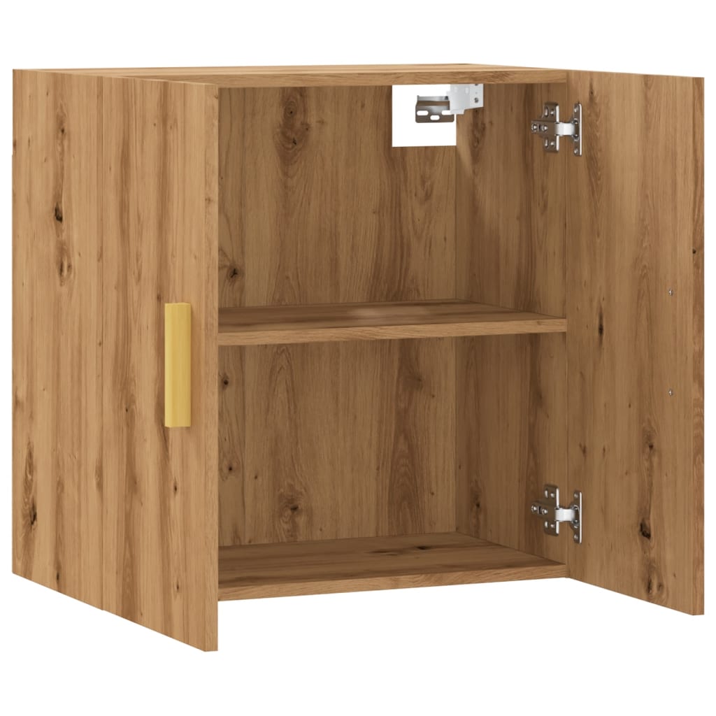 Wall Cabinet Artisan Oak 60x31x60 cm Wood Material