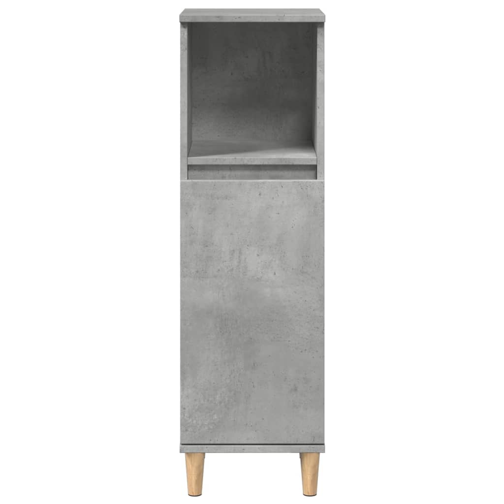 Bathroom cabinet concrete gray 30x30x100 cm made of wood