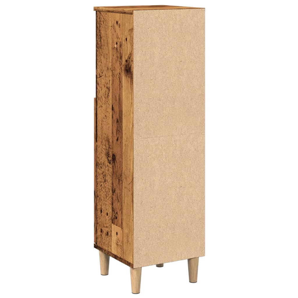 Badschrank Altholz-Optik 30x30x100 cm Holzwerkstoff