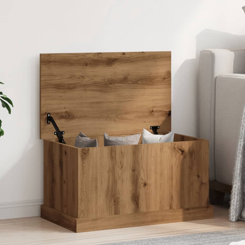 Storage Chest Artisan Oak 70x40x38 cm Wood Material