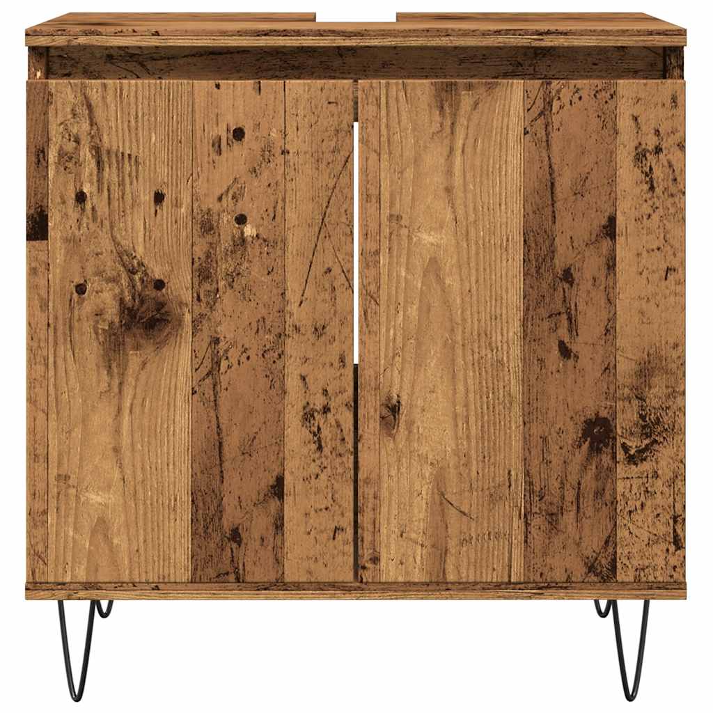 Bathroom cabinet old wood look 58x33x60 cm wood material