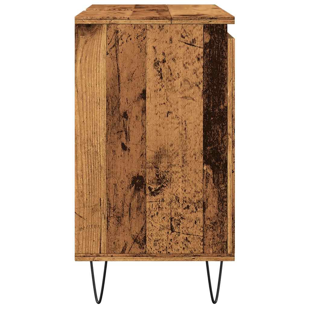 Bathroom cabinet old wood look 58x33x60 cm wood material