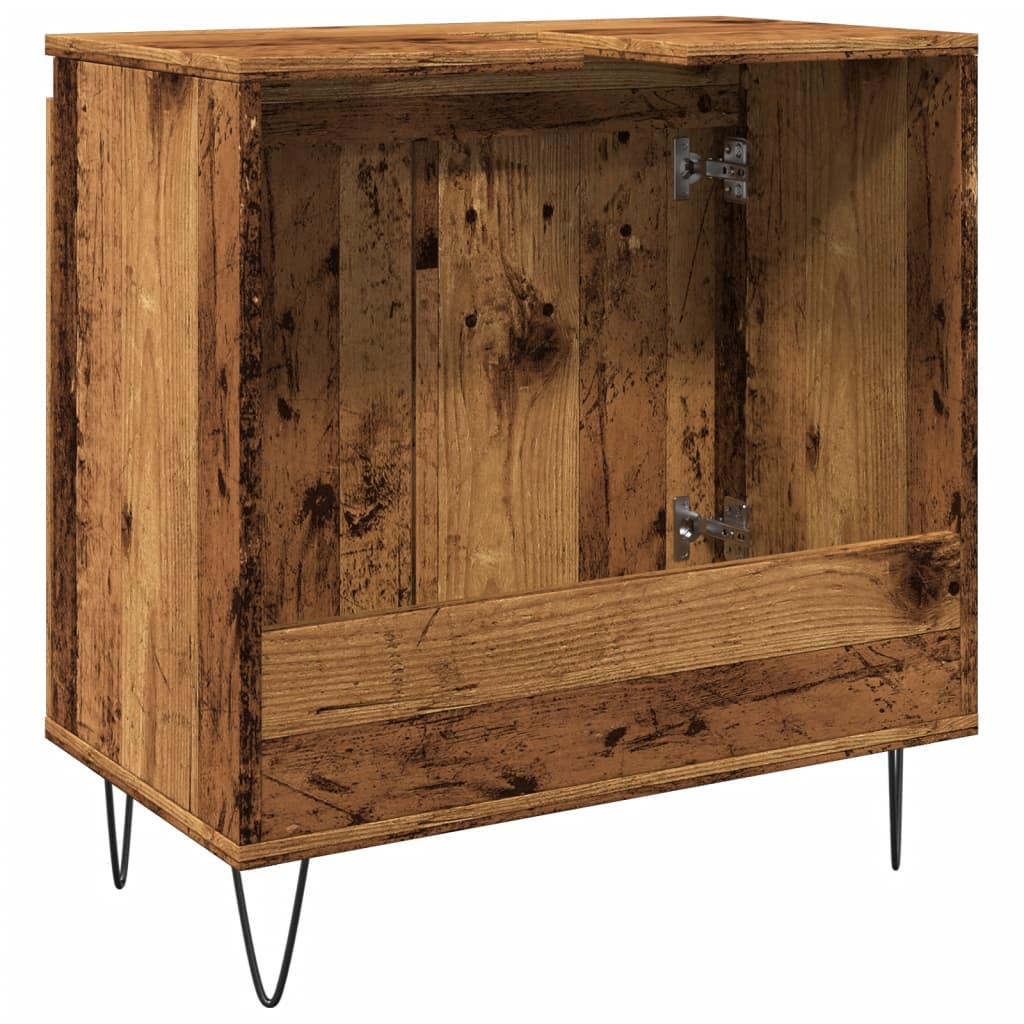 Bathroom cabinet old wood look 58x33x60 cm wood material