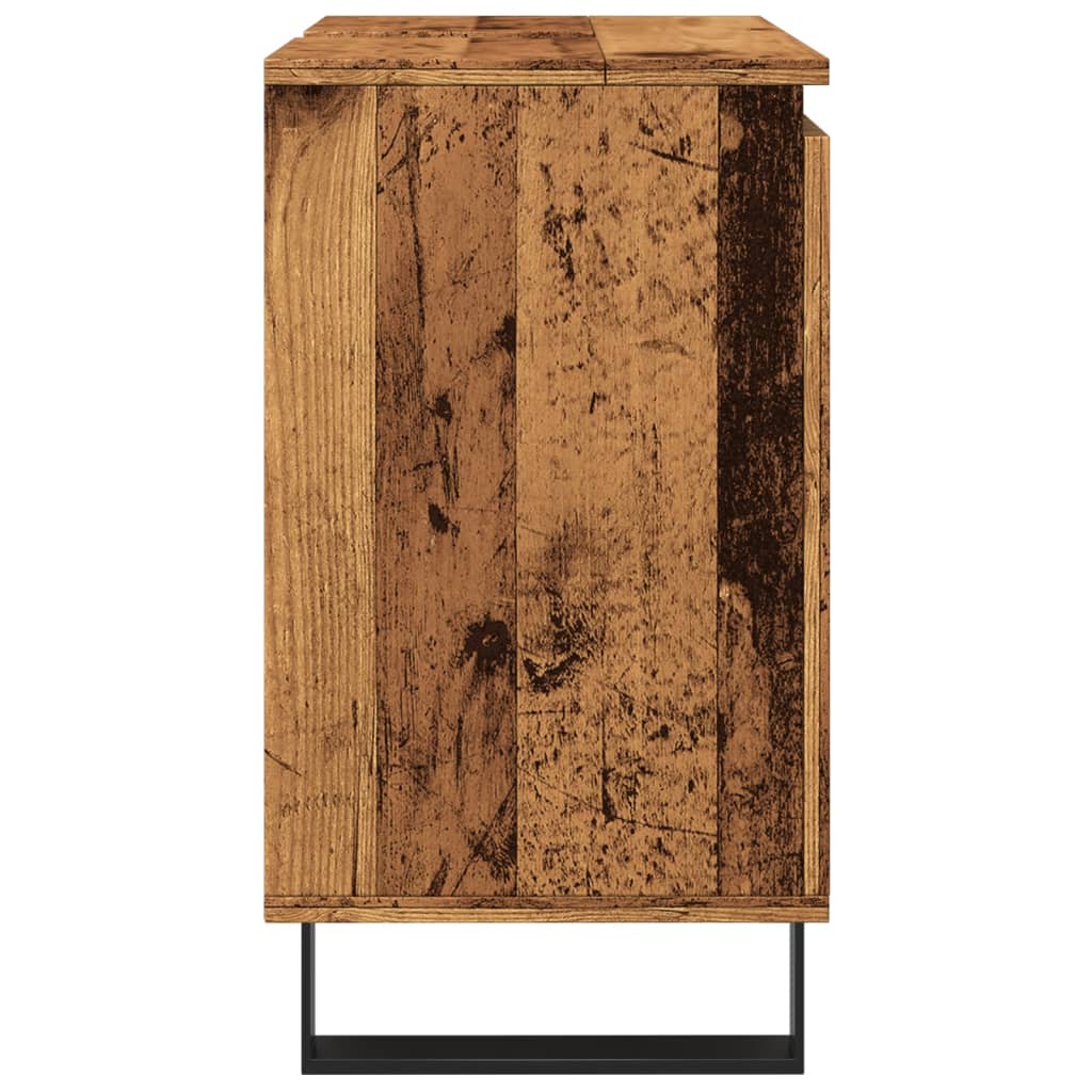 Bathroom cabinet old wood look 58x33x60 cm wood material