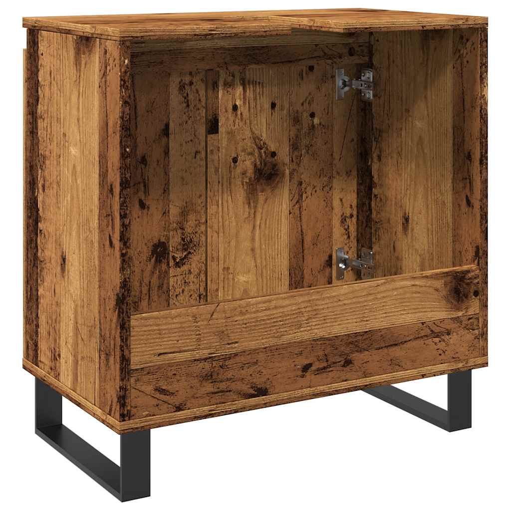 Bathroom cabinet old wood look 58x33x60 cm wood material