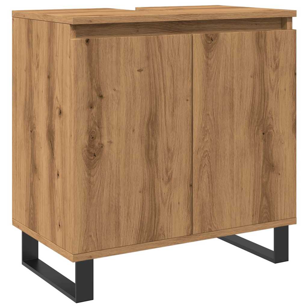 Badschrank Artisan-Eiche 58x33x60 cm Holzwerkstoff