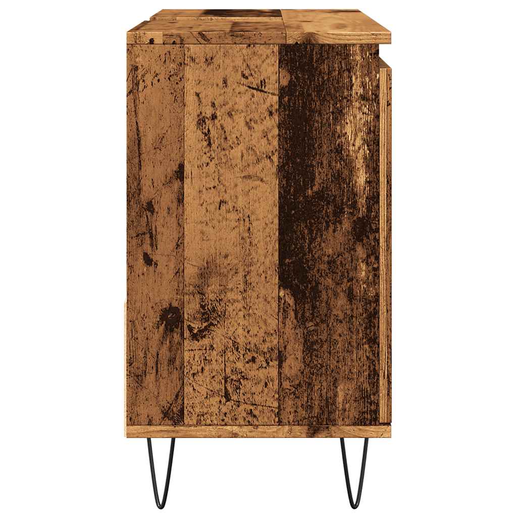 Washbasin cabinet old wood look 65x33x60 cm wood material