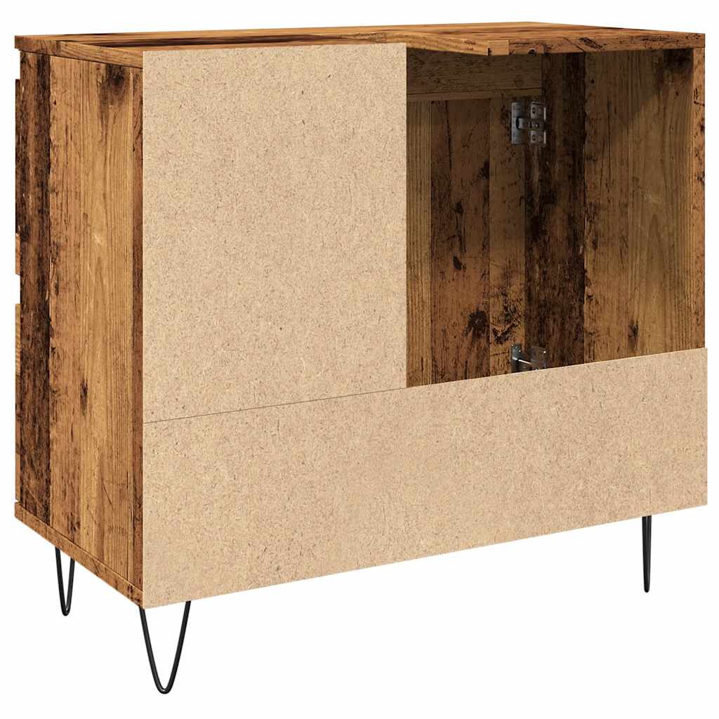 Washbasin cabinet old wood look 65x33x60 cm wood material