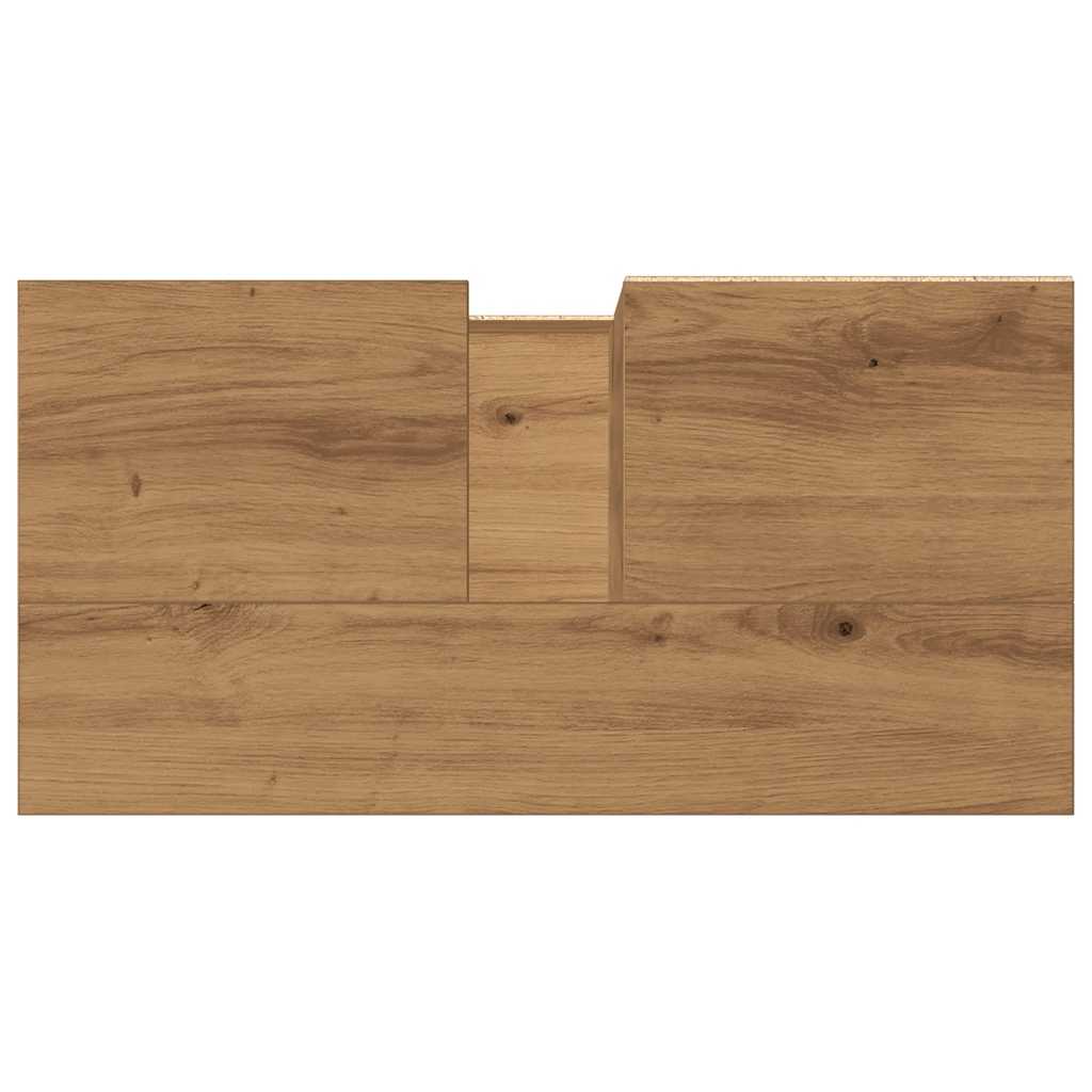 Waschbeckenunterschrank Artisan-Eiche 65x33x60 cm Holzwerkstoff