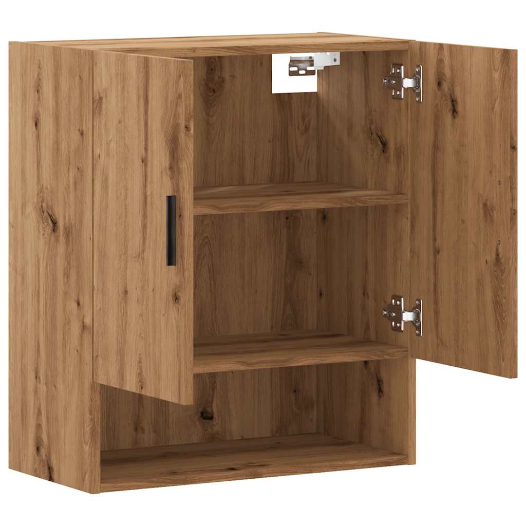 Wall Cabinet Artisan Oak 60x31x70 cm Wood Material