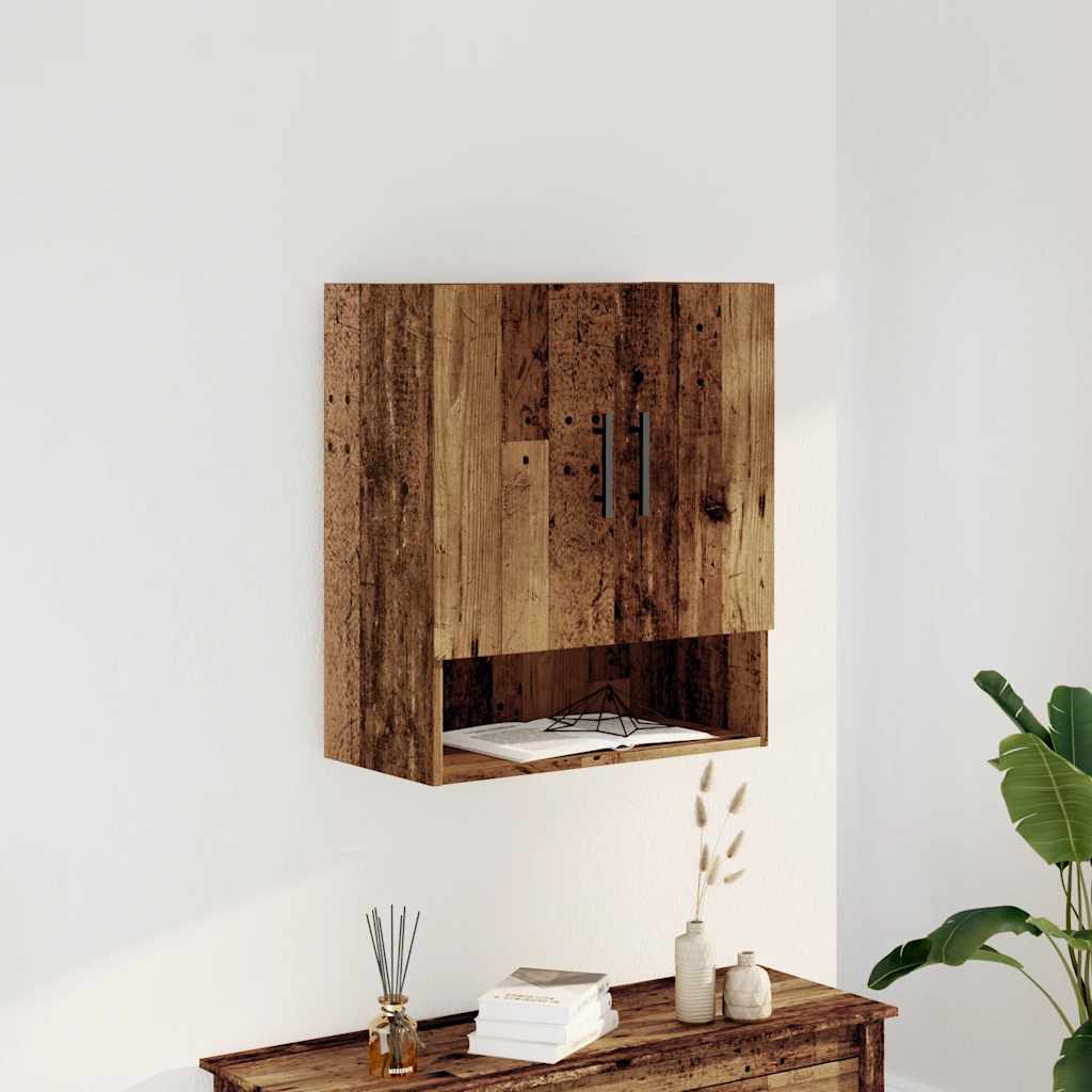 Wall cabinet old wood look 60x31x70 cm wood material