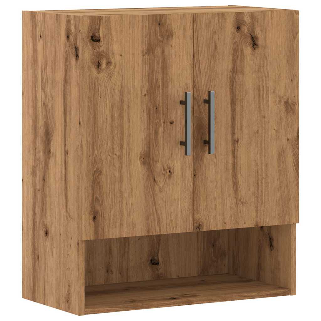 Wall Cabinet Artisan Oak 60x31x70 cm Wood Material