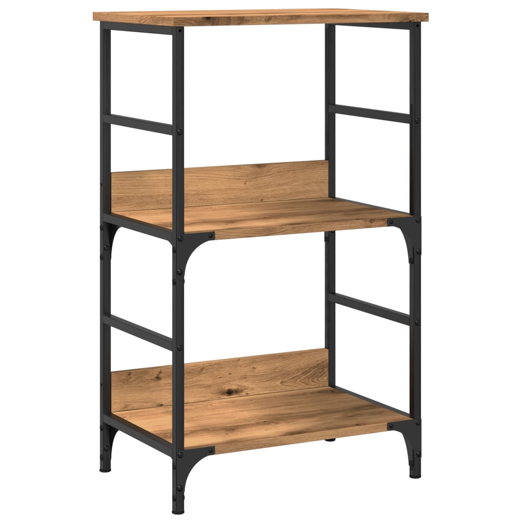 Bookcase Artisan Oak 50x33x82 cm Wood Material