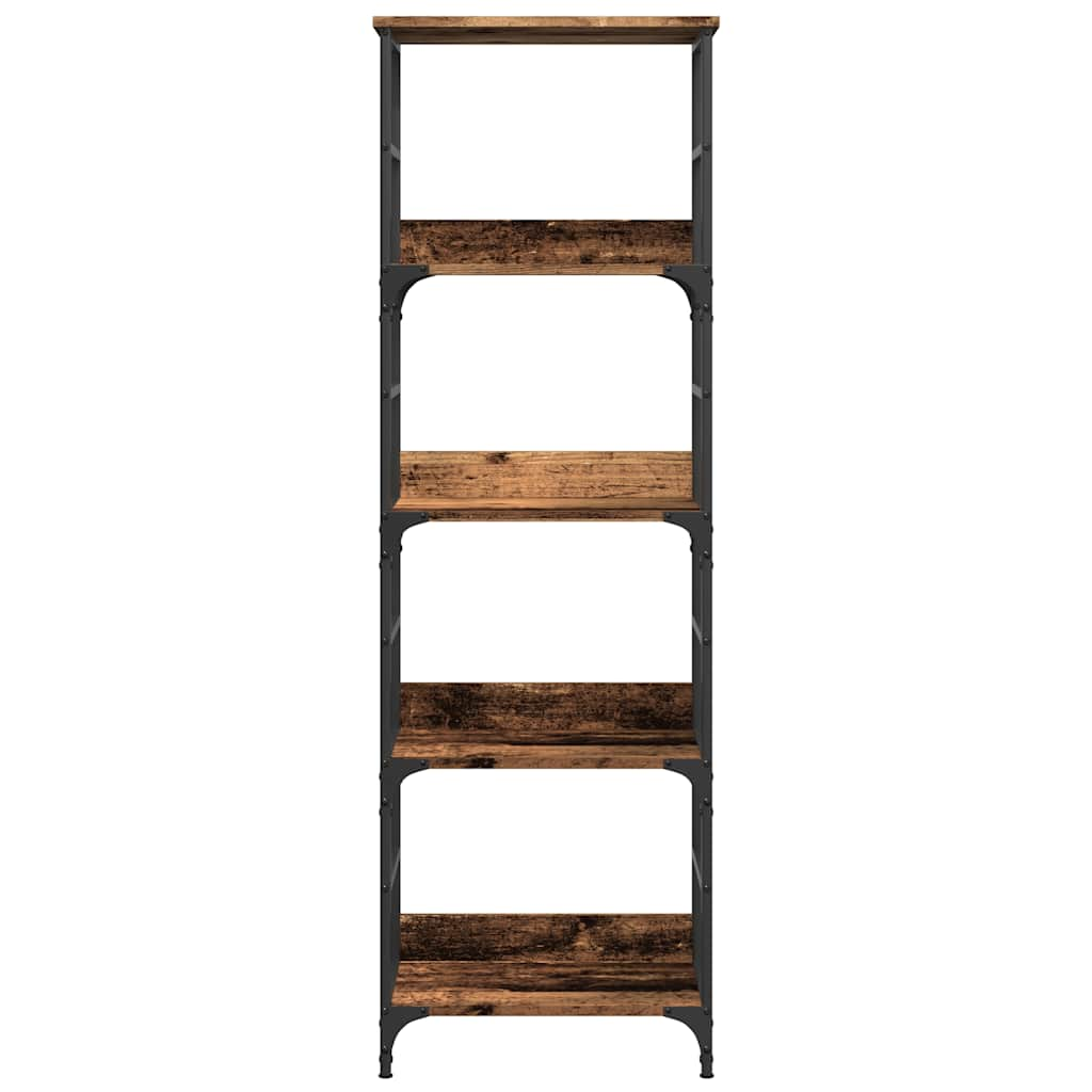 Bookshelf old wood look 50x33x153 cm wood material