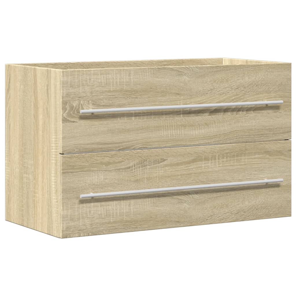 Washbasin base cabinet old wood look 80x38.5x48 cm