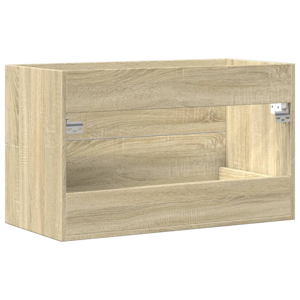 Washbasin base cabinet old wood look 80x38.5x48 cm