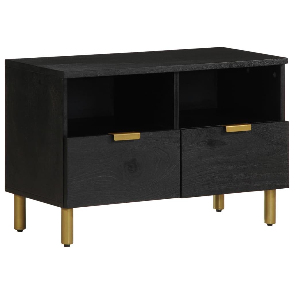 TV Cabinet Black 70x33x46 cm Wood Material