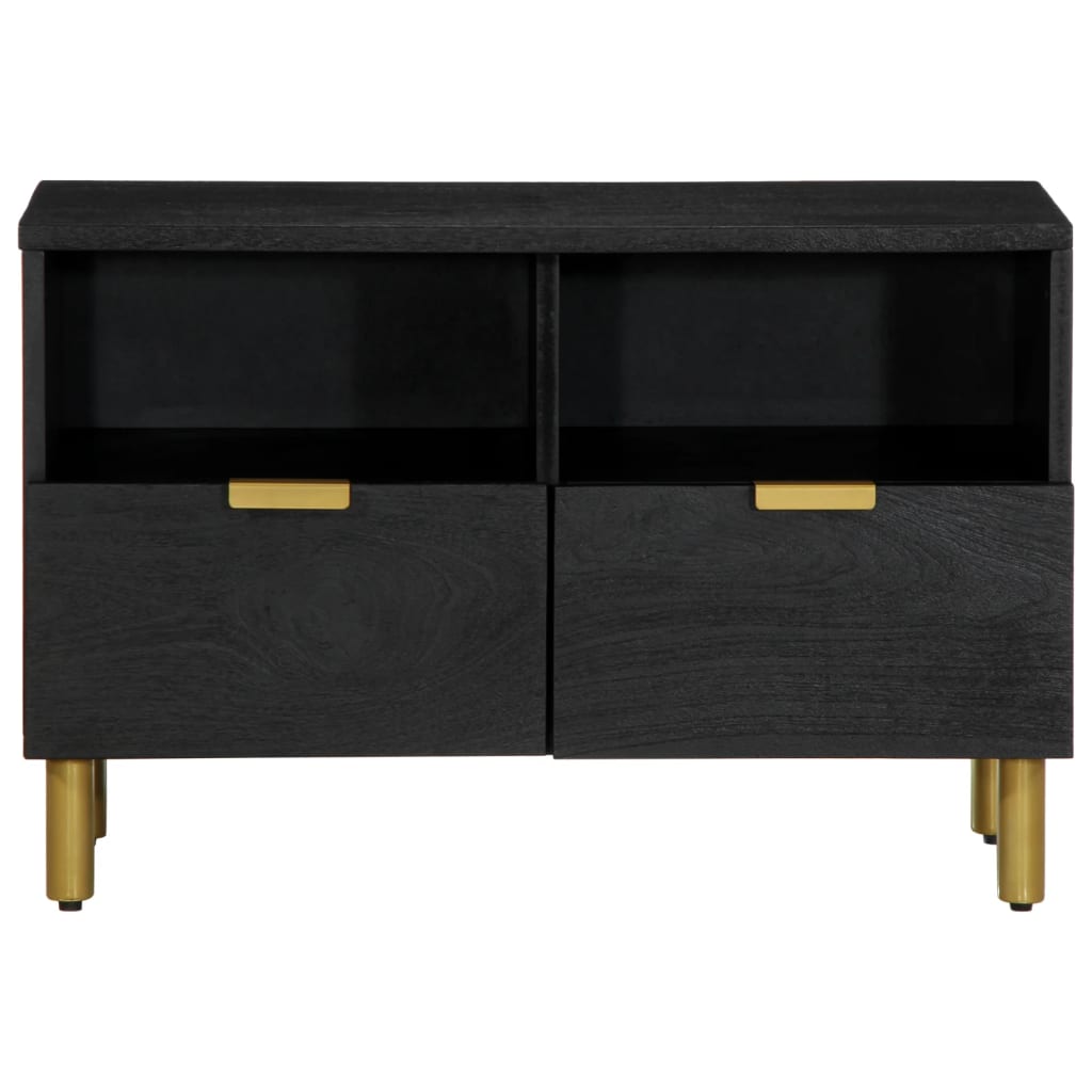 TV Cabinet Black 70x33x46 cm Wood Material