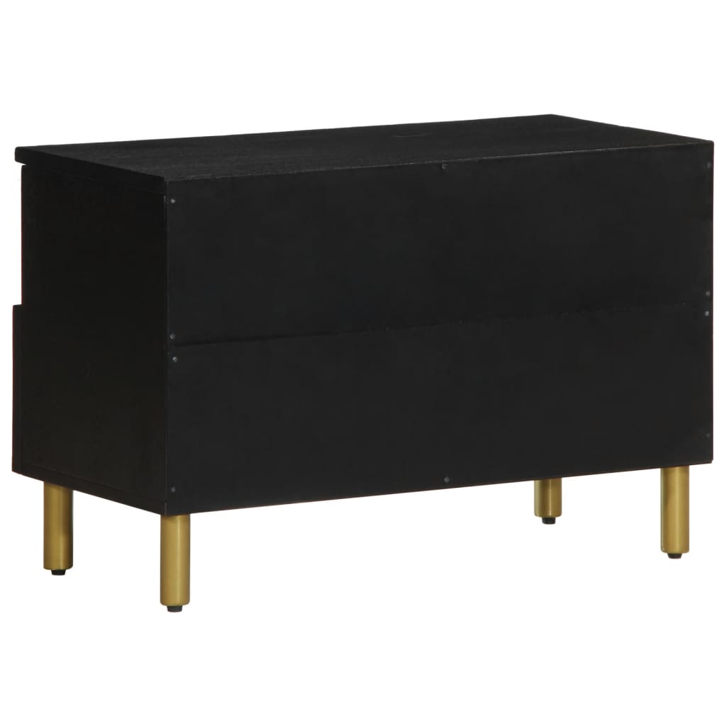 TV Cabinet Black 70x33x46 cm Wood Material