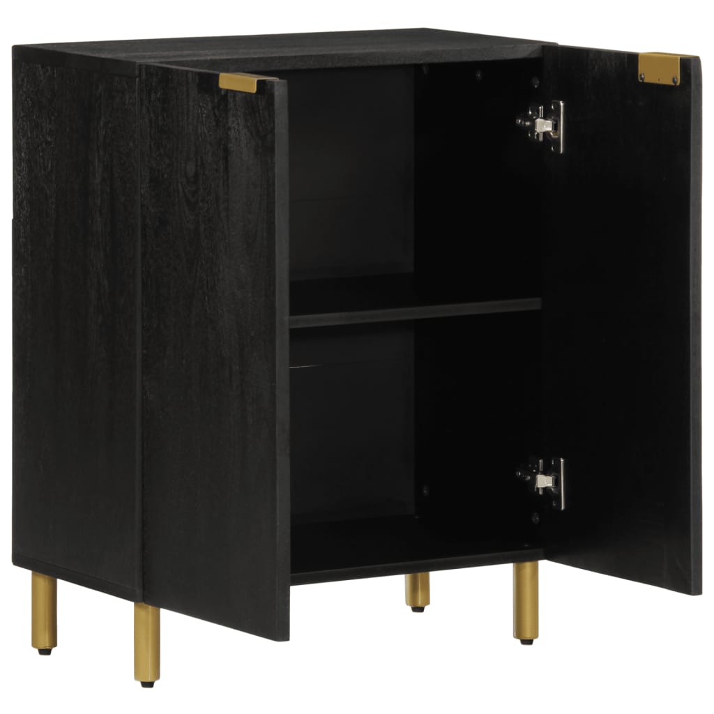 Sideboard Black 60x33x75 cm Wood Material