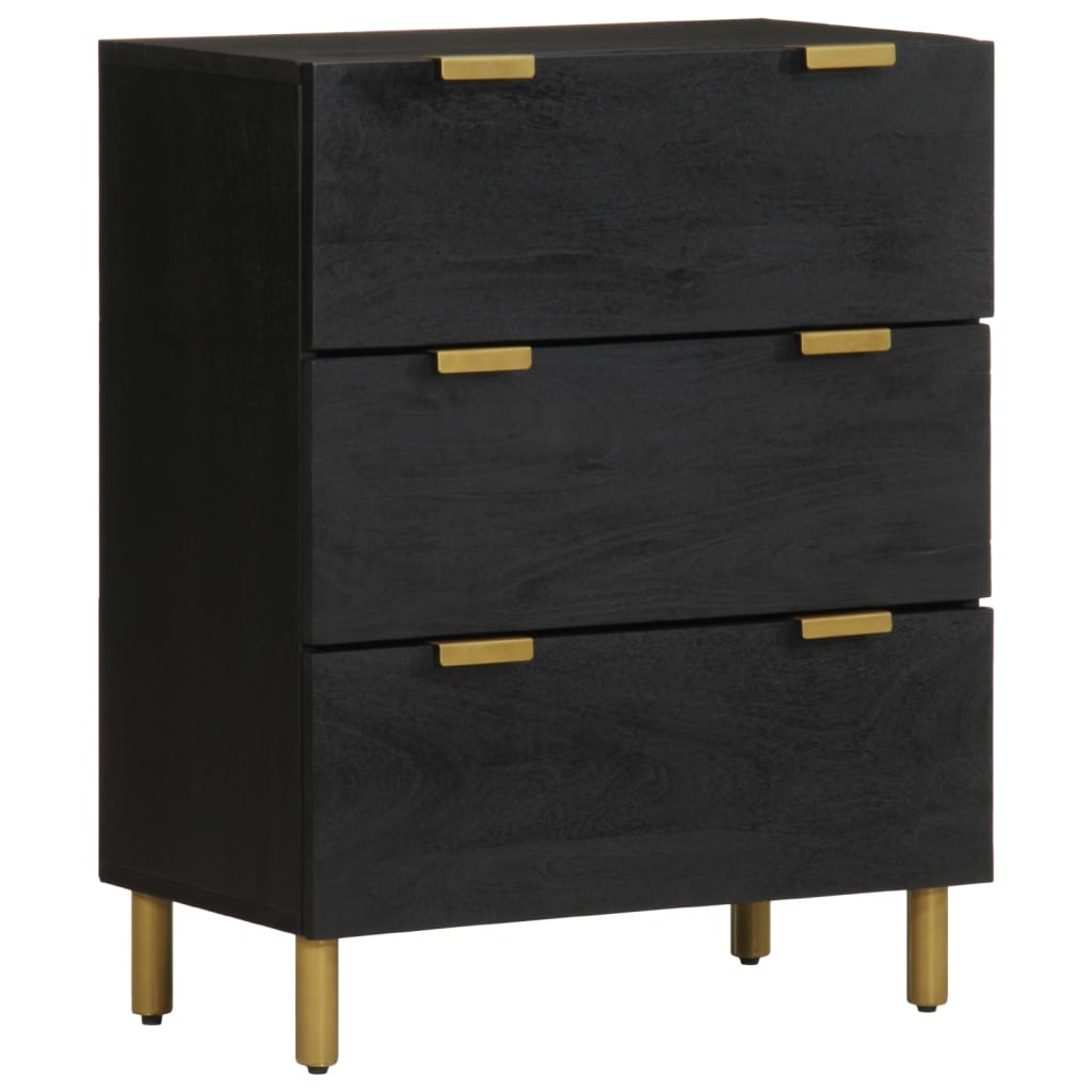 Sideboard Black 60x33x75 cm Wood Material