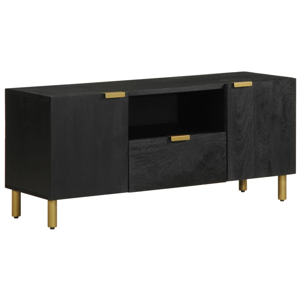 TV Cabinet Black 105x33x46 cm Wood Material