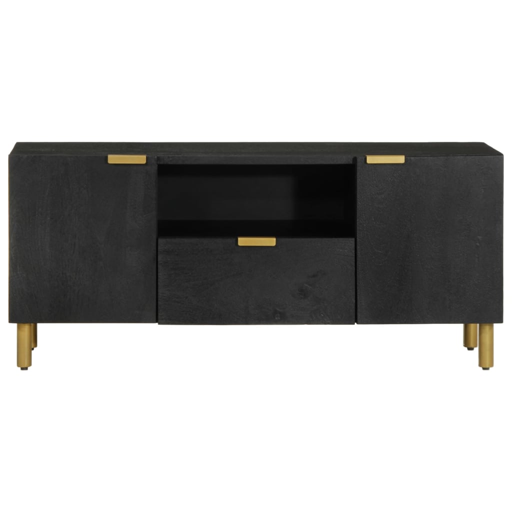 TV Cabinet Black 105x33x46 cm Wood Material