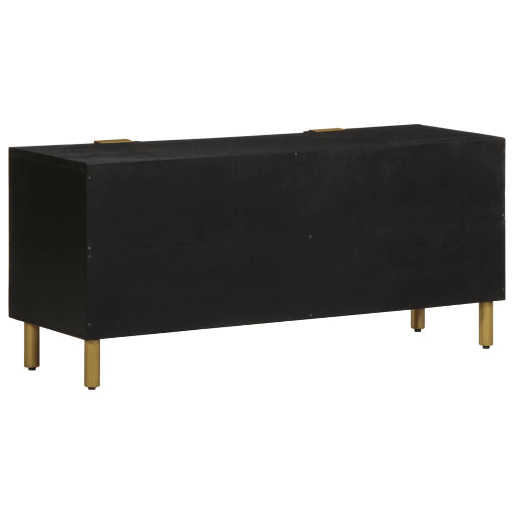 TV Cabinet Black 105x33x46 cm Wood Material