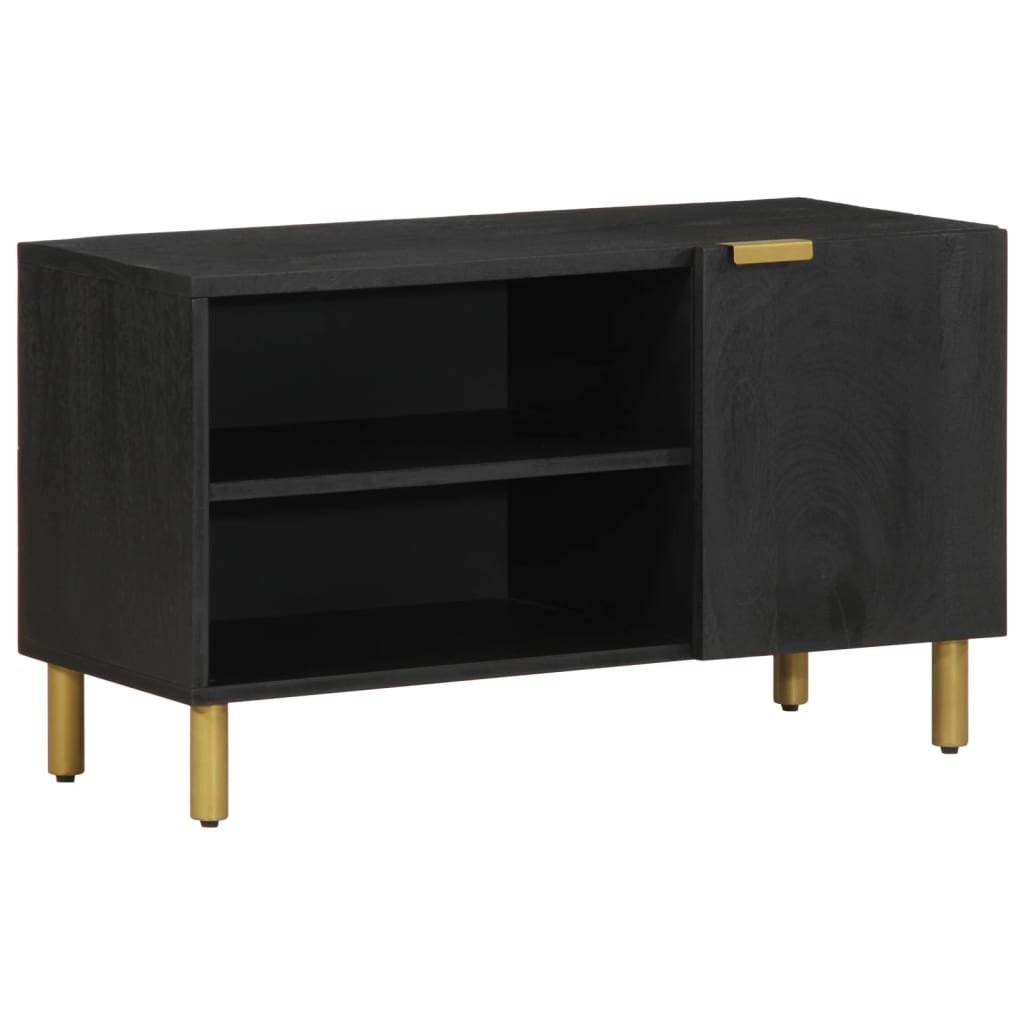 TV Cabinet Black 80x33x46 cm Wood Material