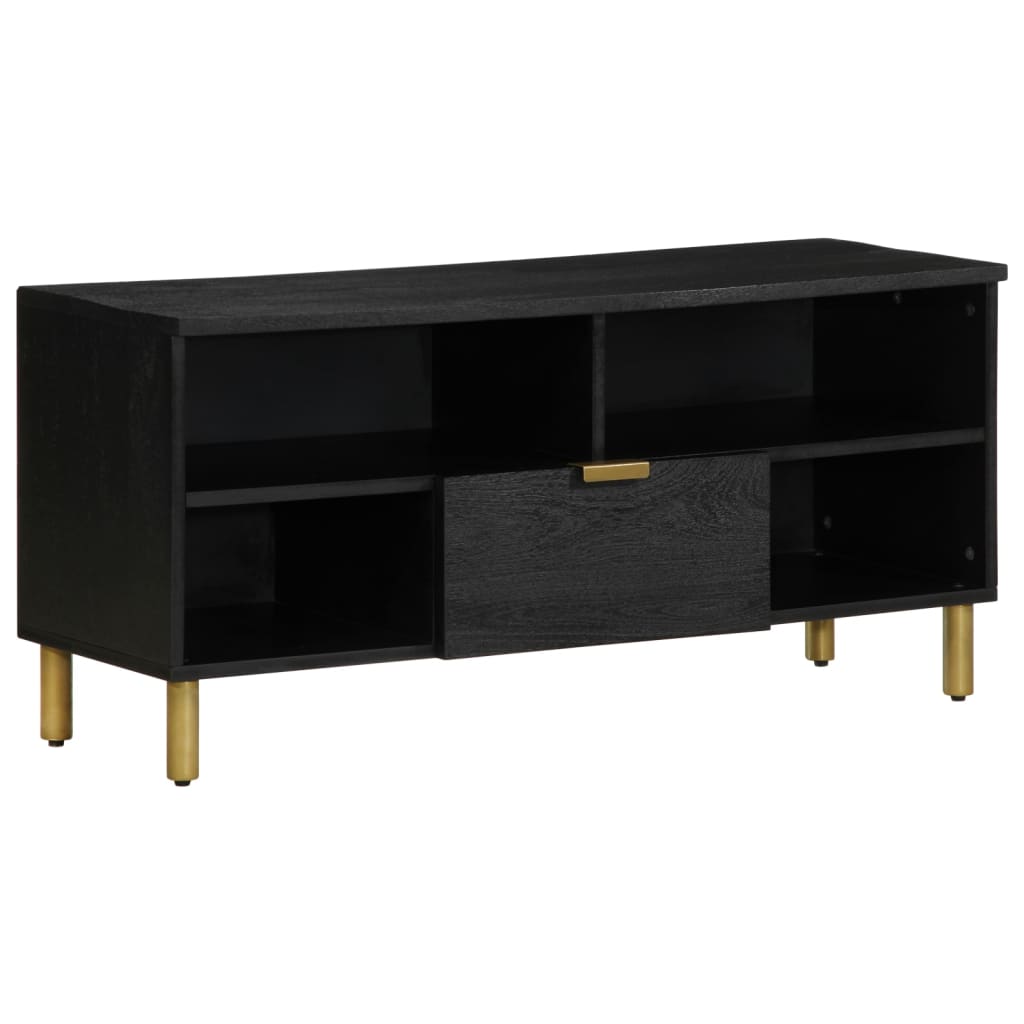 TV Cabinet Black 100x33x46 cm Wood Material