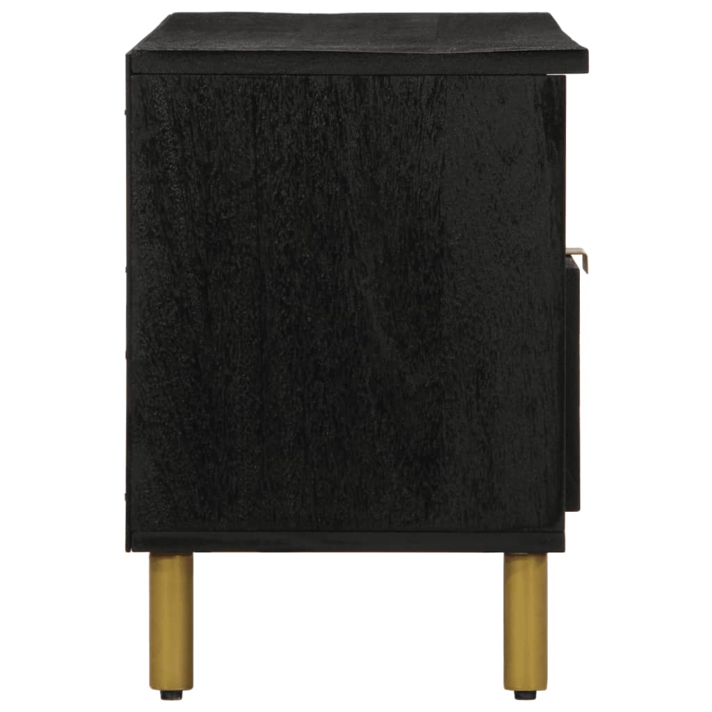 TV Cabinet Black 100x33x46 cm Wood Material