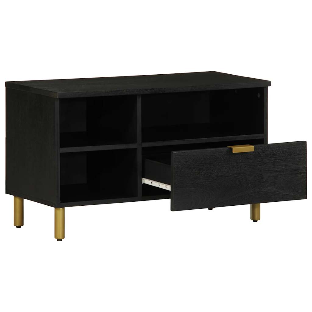 TV Cabinet Black 80x33x46 cm Wood Material