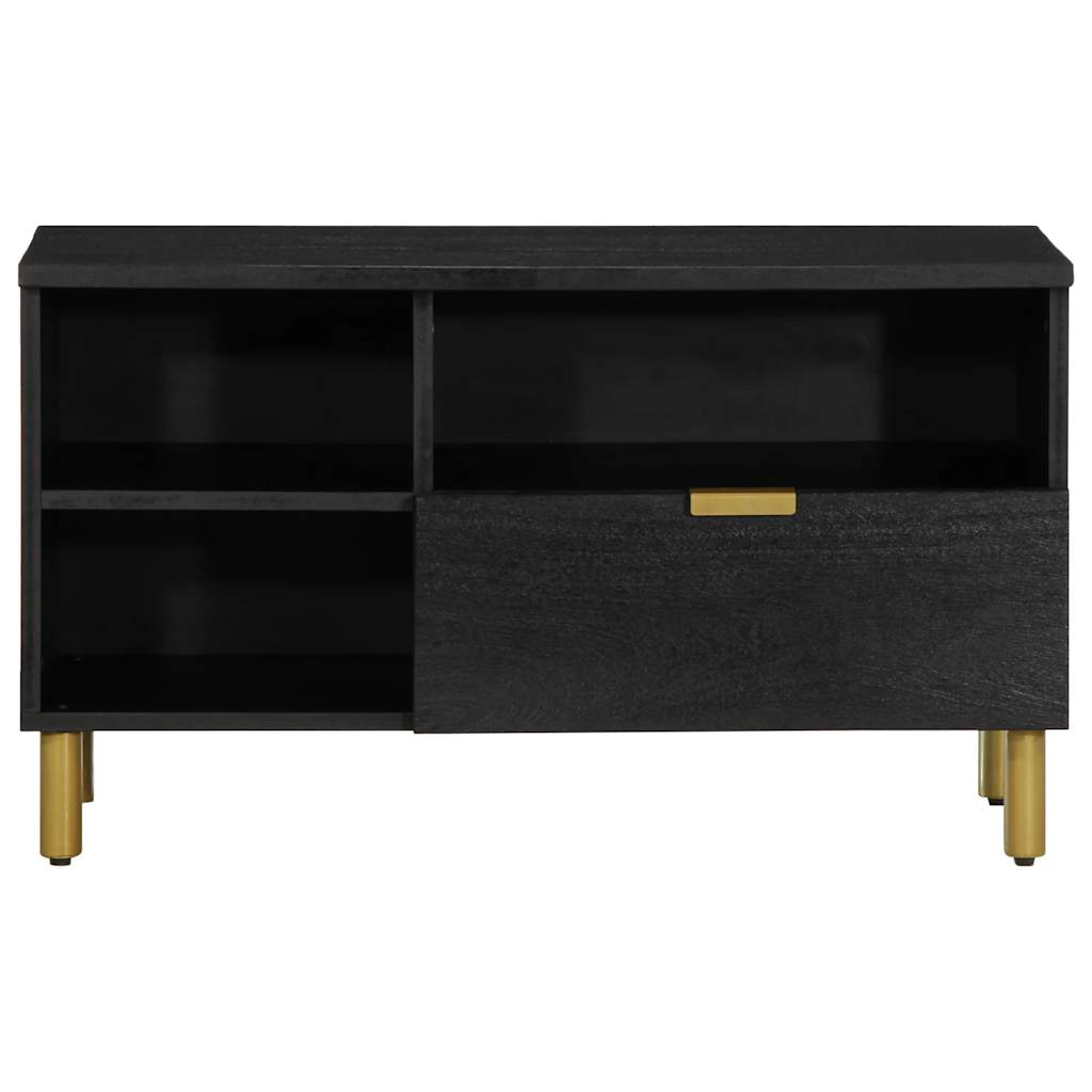 TV Cabinet Black 80x33x46 cm Wood Material