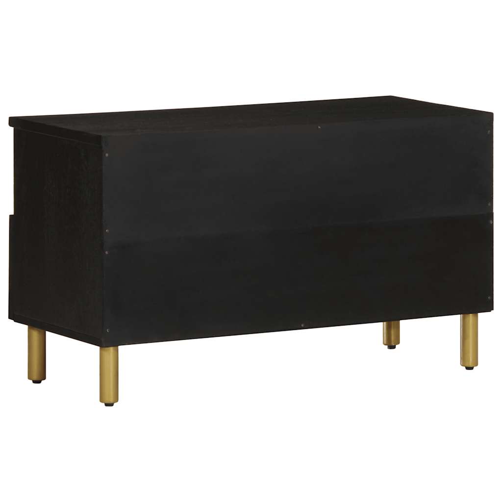 TV Cabinet Black 80x33x46 cm Wood Material