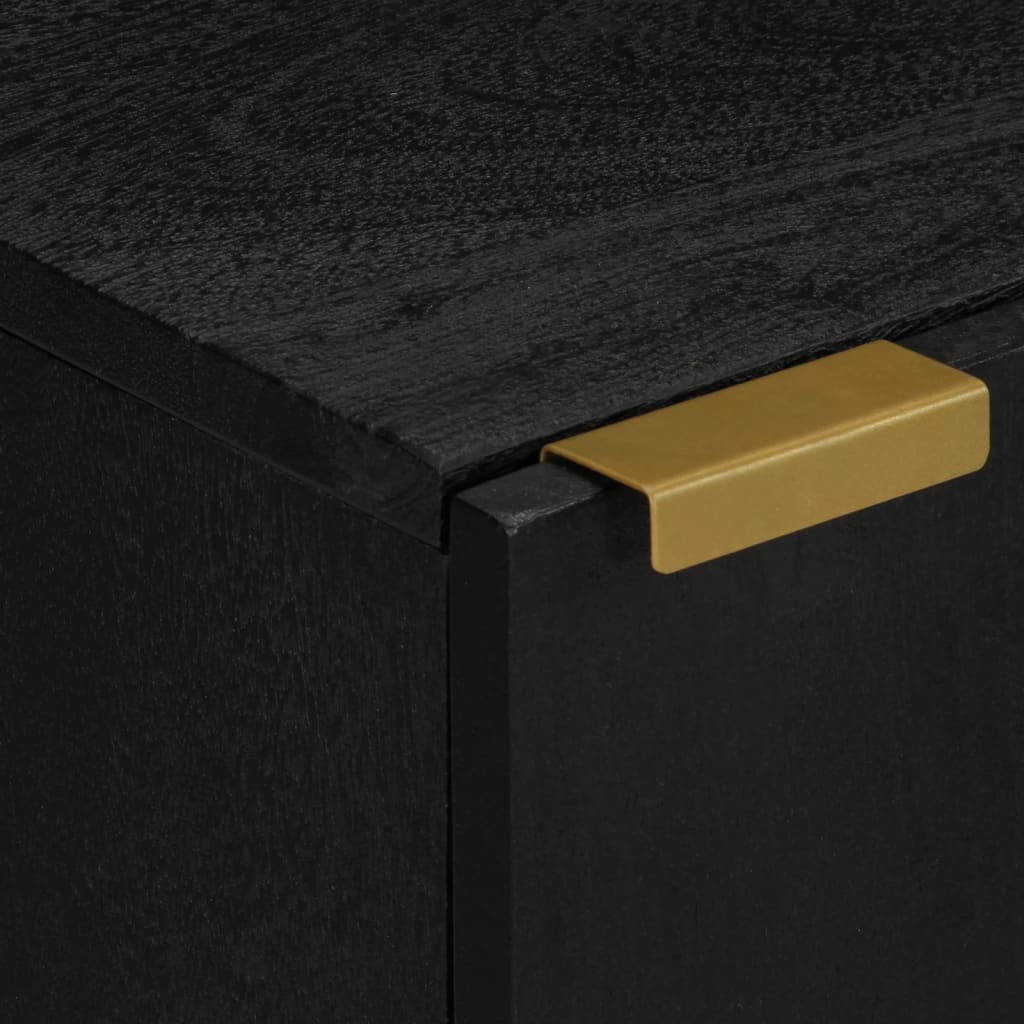 Bathroom Cabinet Black 38x33x58 cm Wood Material