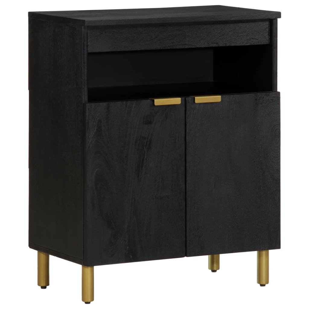 Sideboard Black 60x33x75 cm Wood Material