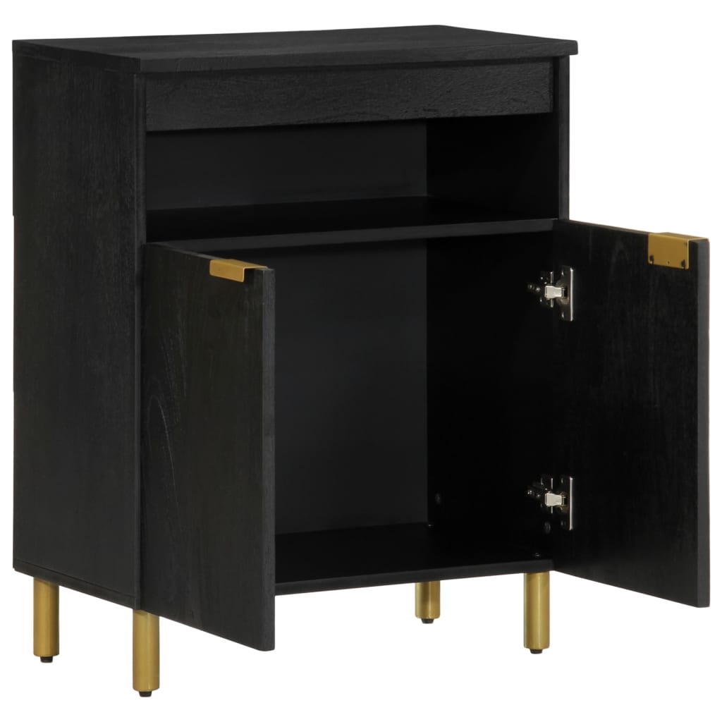 Sideboard Black 60x33x75 cm Wood Material