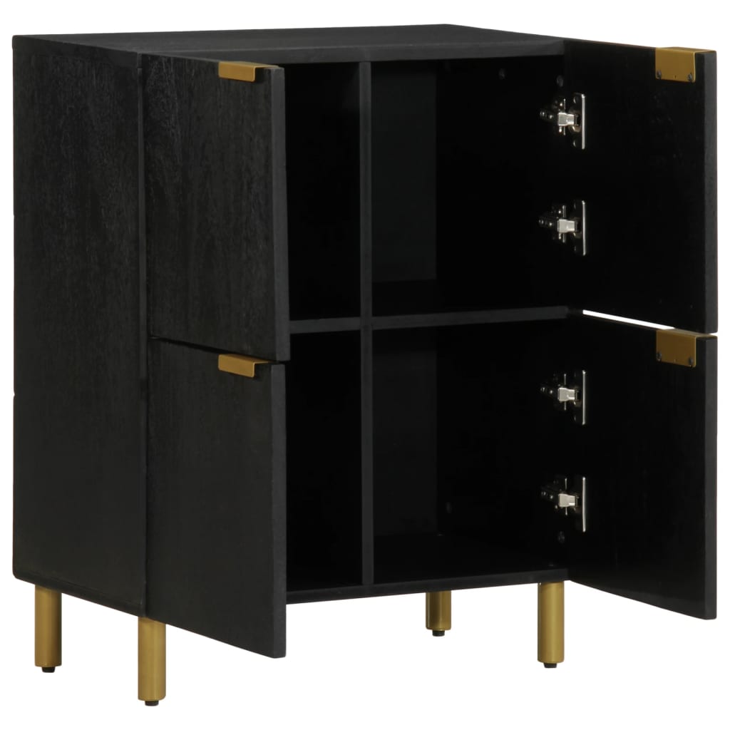 Sideboard Black 60x33x75 cm Wood Material