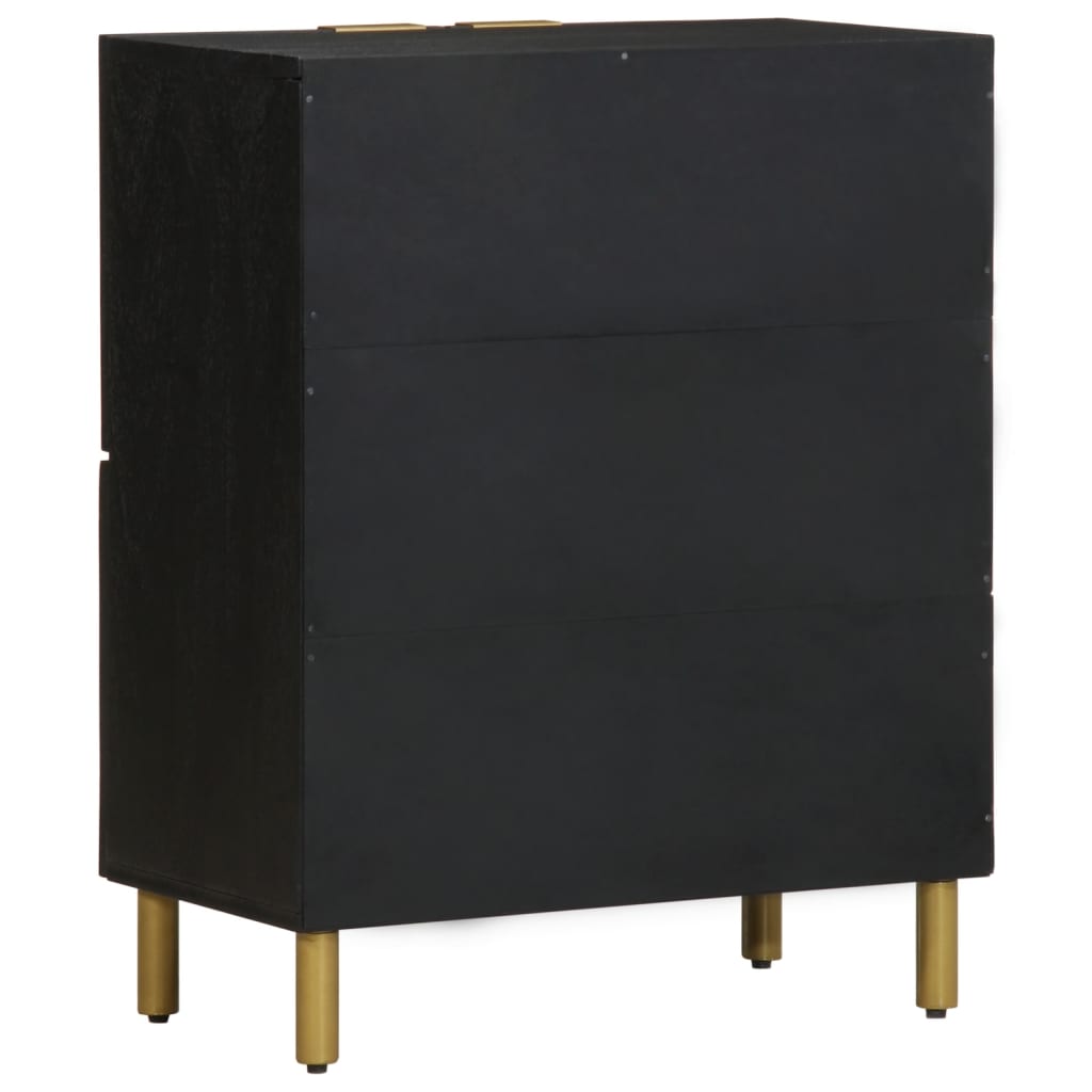 Sideboard Black 60x33x75 cm Wood Material