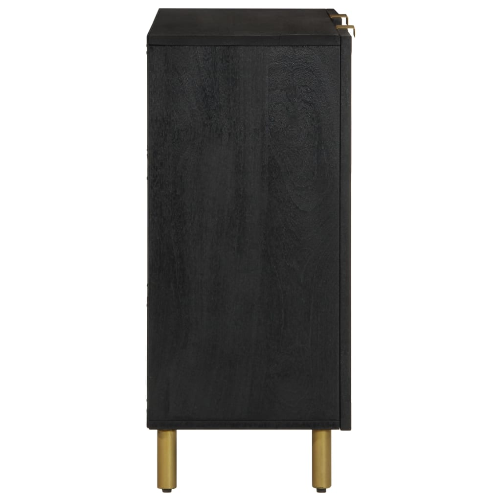 Sideboard Black 90x35x75 cm Wood Material