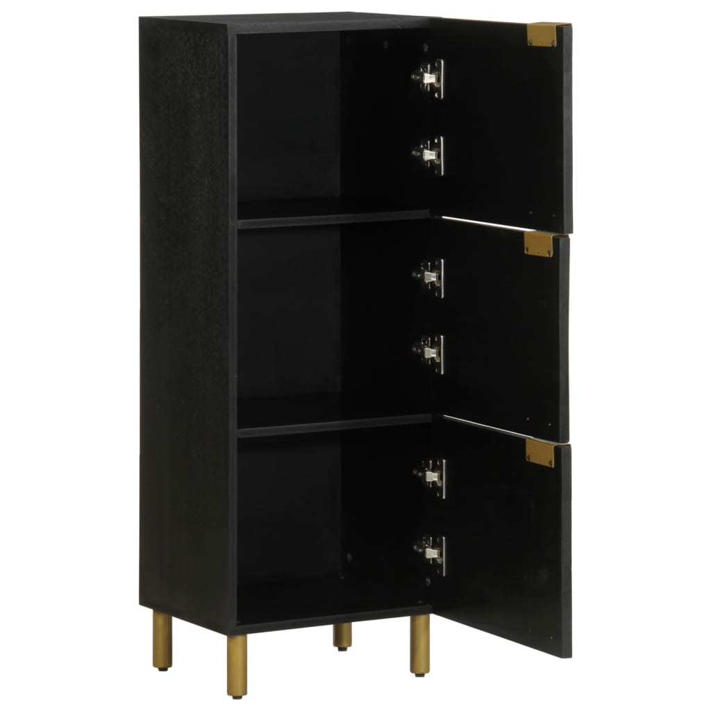 Highboard Black 40x33x110 cm Wood Material